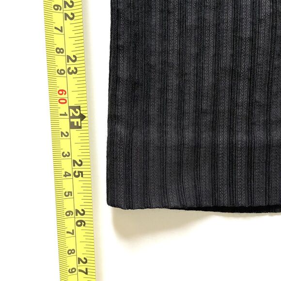 3.1 Phillip Lim Women’s Black Textured Striped Pants Straight Leg - Picture 10 of 11